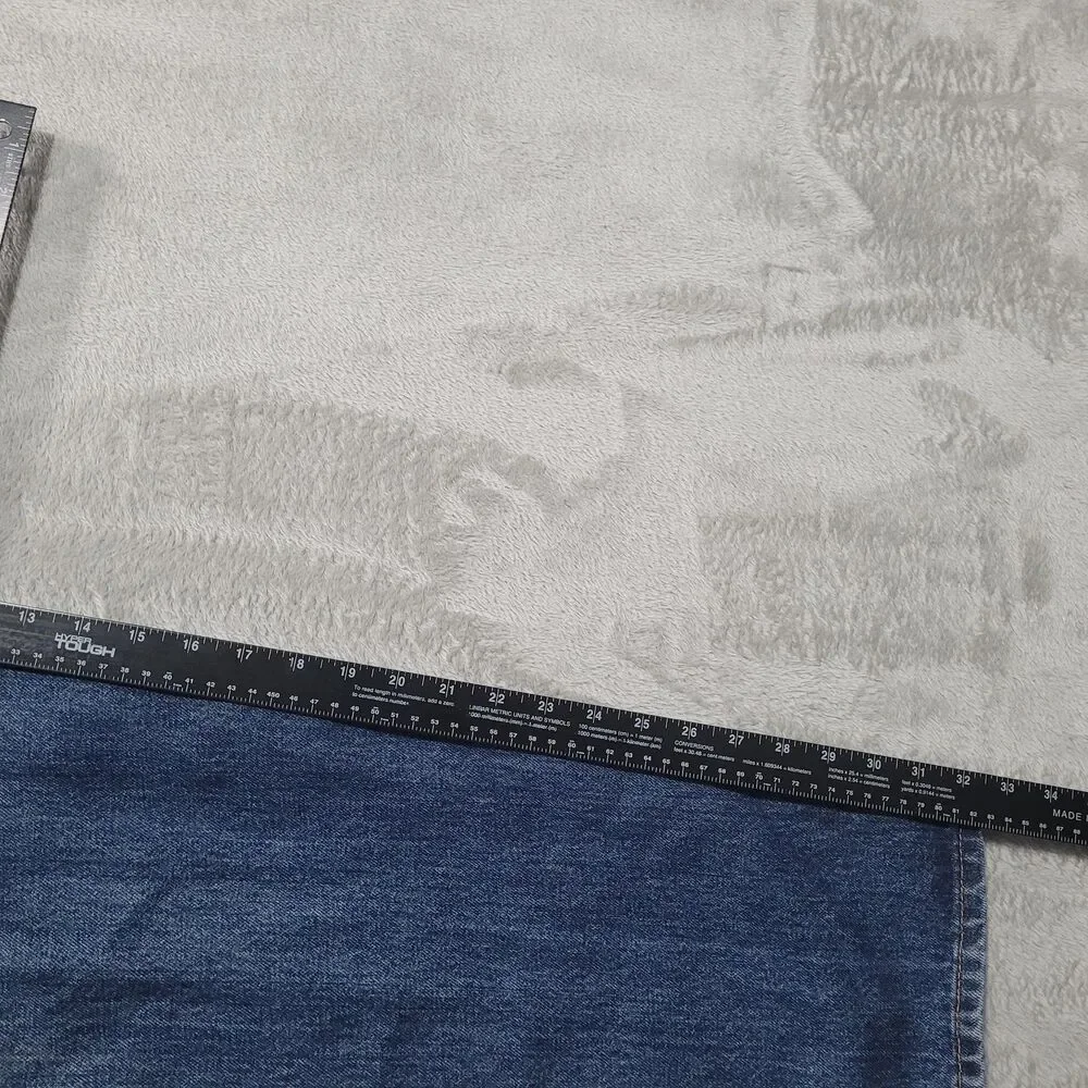 Levi's 550 Jeans Mens 46x32 Blue Med Wash Relaxed Tapered Zip Fly Denim Cotton